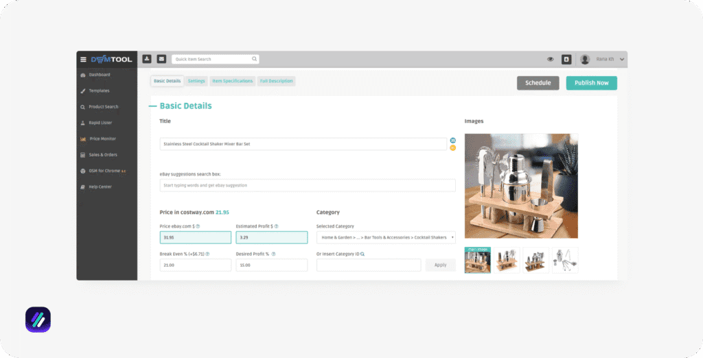 amazon to ebay dropshipping software dsmtool
