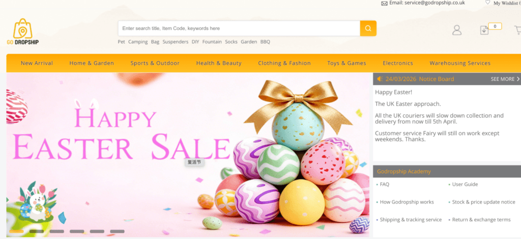 best UK dropshipping supplier GoDropship