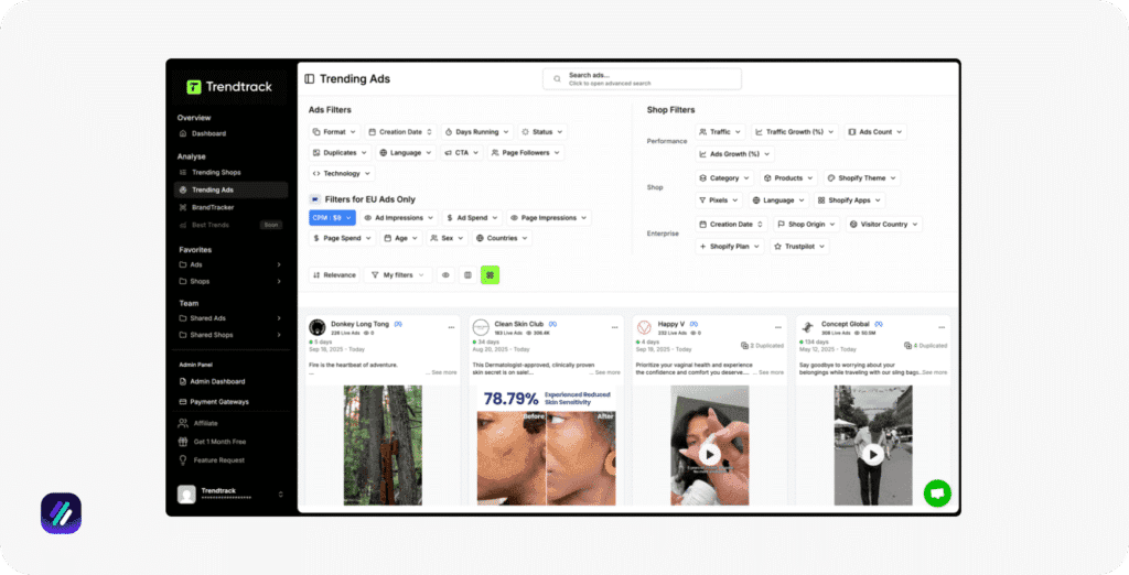 best ad spy tools trendtrack