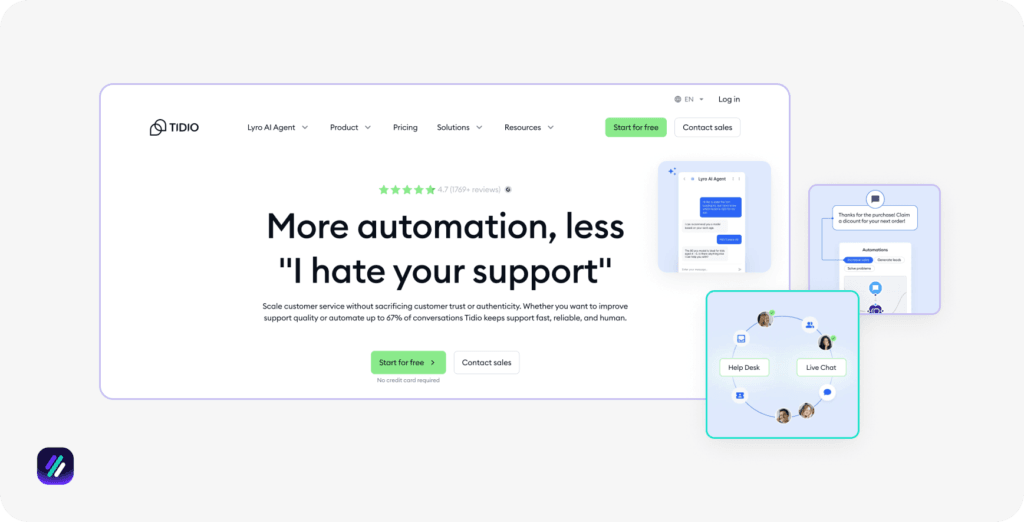 best dropshipping AI tools Tidio