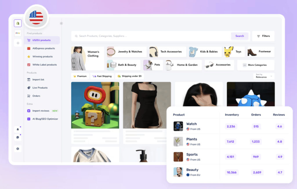 best dropshipping supplier apps Spocket