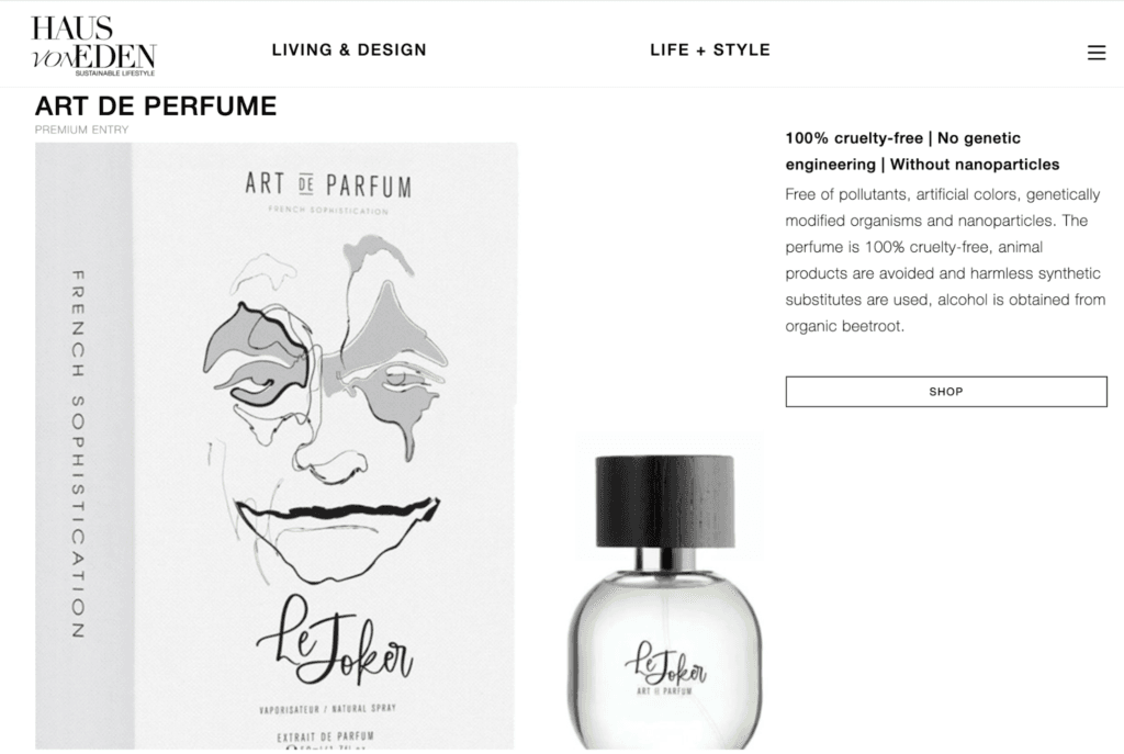 best perfume dropshipping niches vegan and cruelty-free