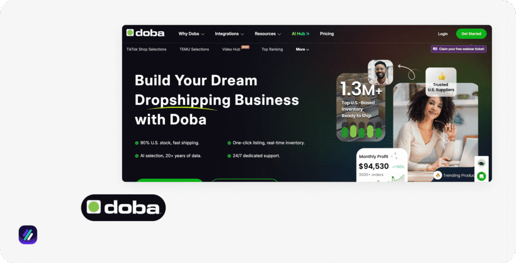 best shopify dropshipping software Doba