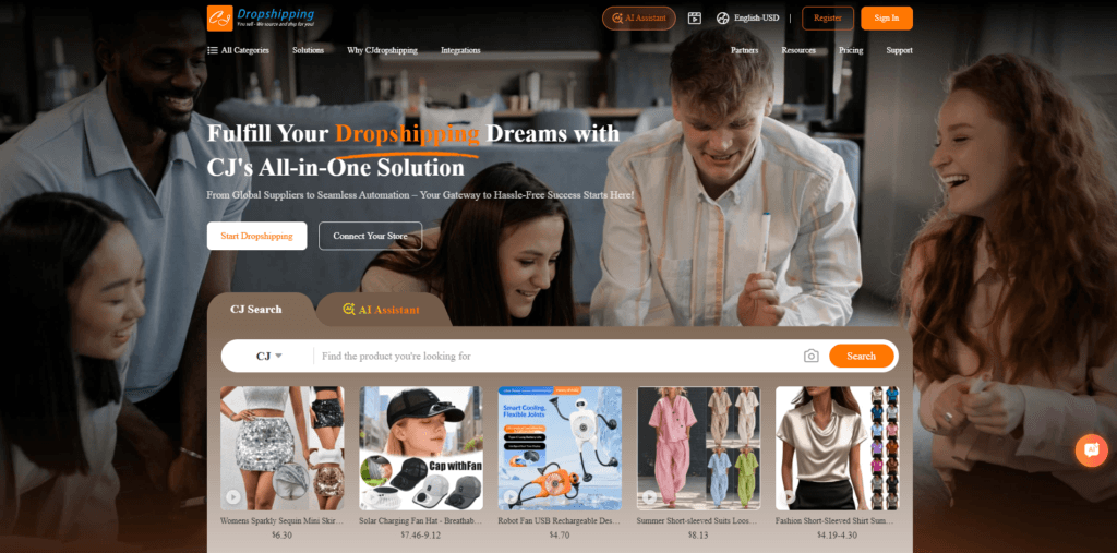 cjdropshipping dropshipping clothing suppliers