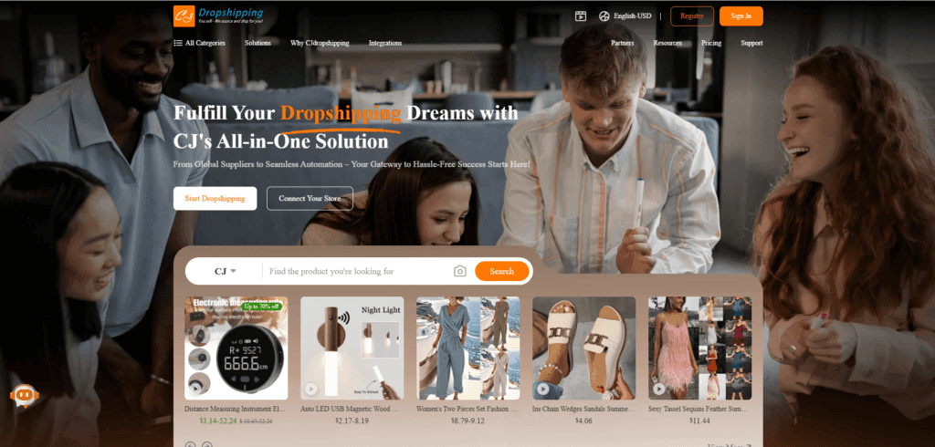 cjdropshipping is one of the european dropshipping suppliers
