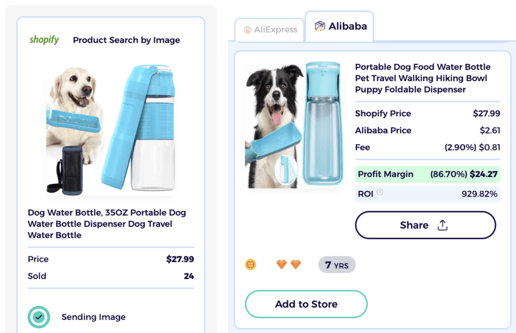 dog travel water bottle dropshipping dog products