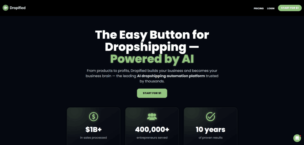 dropified is one of the oberlo alternatives