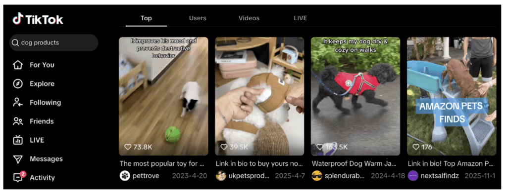 dropshipping in europe using TikTok to find winning products