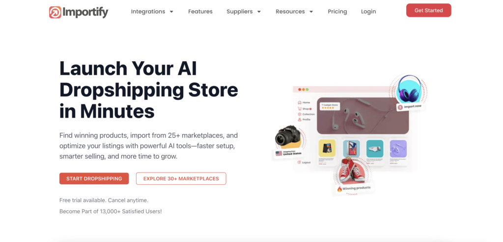 dropshipping suppliers importify