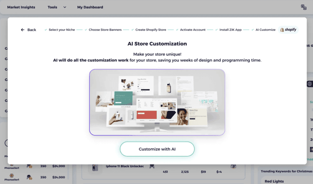 dropshipping tip on customizing your AI storefron for dropshipping automation