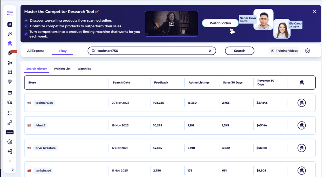ebay competitor research tool