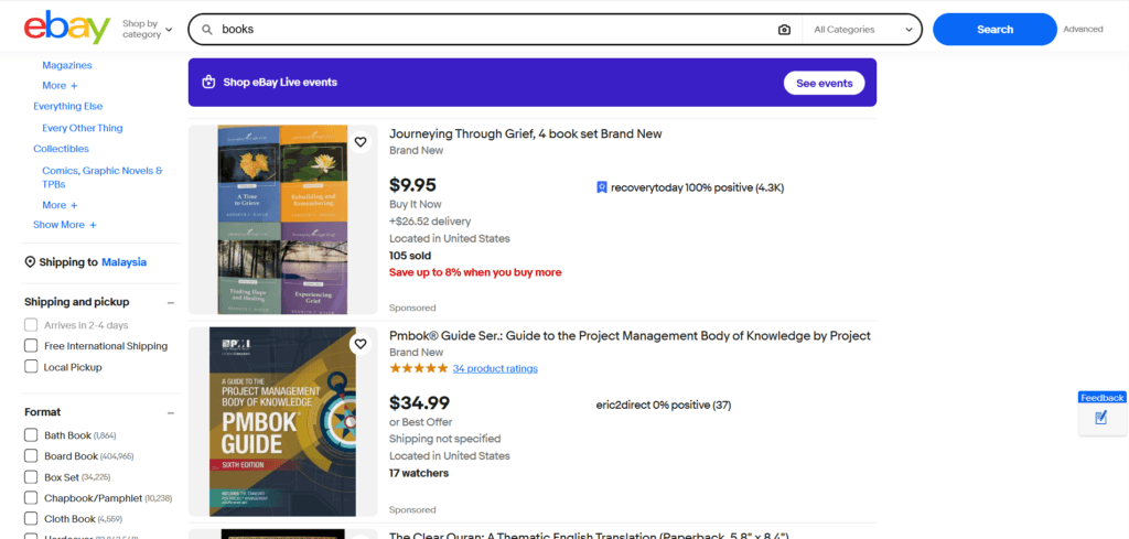 ebay for dropshipping books