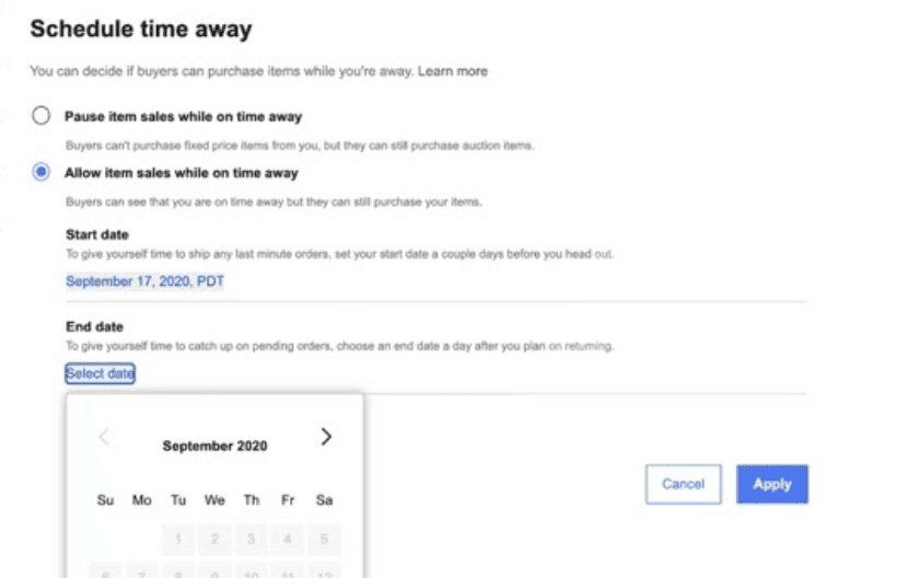 ebay sales down how to fix schedule a sale