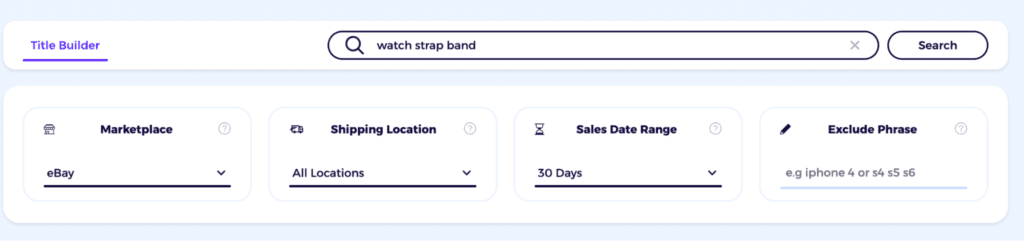 ebay title builder filter zik analytics