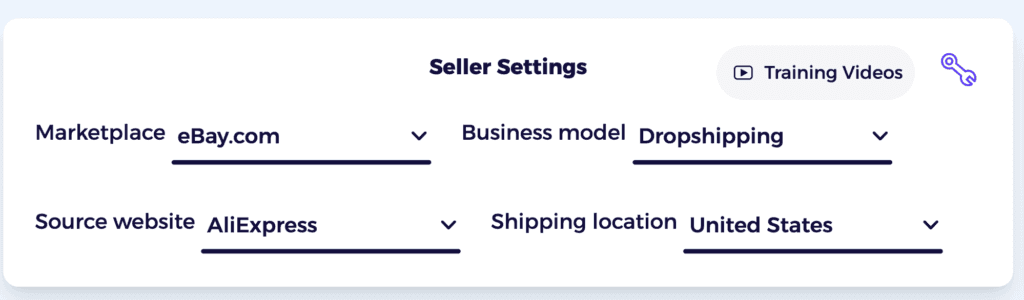 edit settings to apply specific filters and narrow down the type of market insights you're trying to pull wihtin ebay