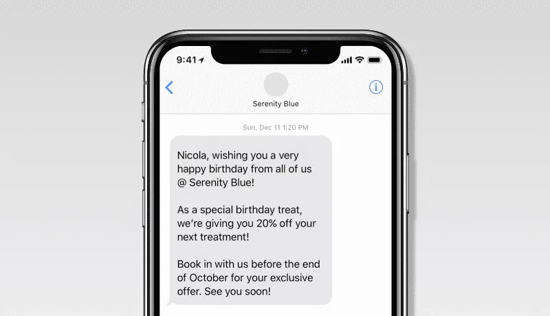 example of sms marketing for dropshipping marketing strategies