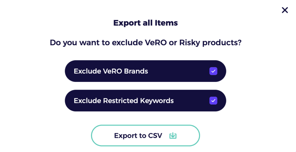 excluding vero products from turbo scanner zik analytics