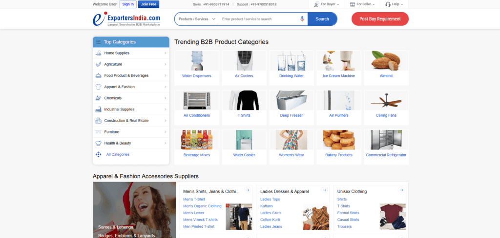 exportersindia is one of the indian dropshipping suppliers