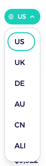 filter list of trending ebay niches according to country for you to find out country differences of trending items