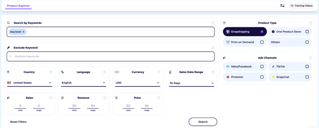 find winning private label products shopify product explorer