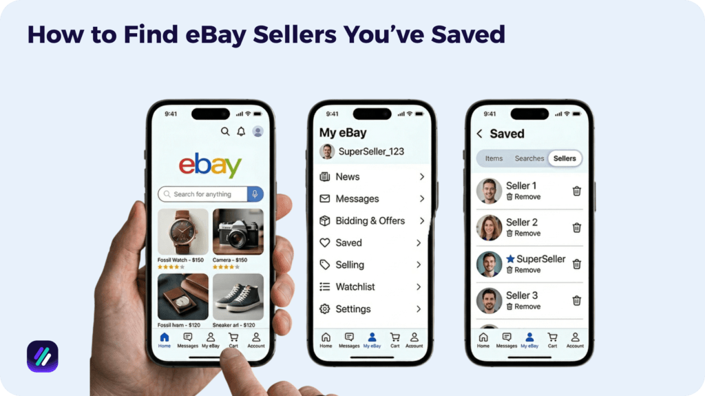 how to find ebay sellers you_ve saved