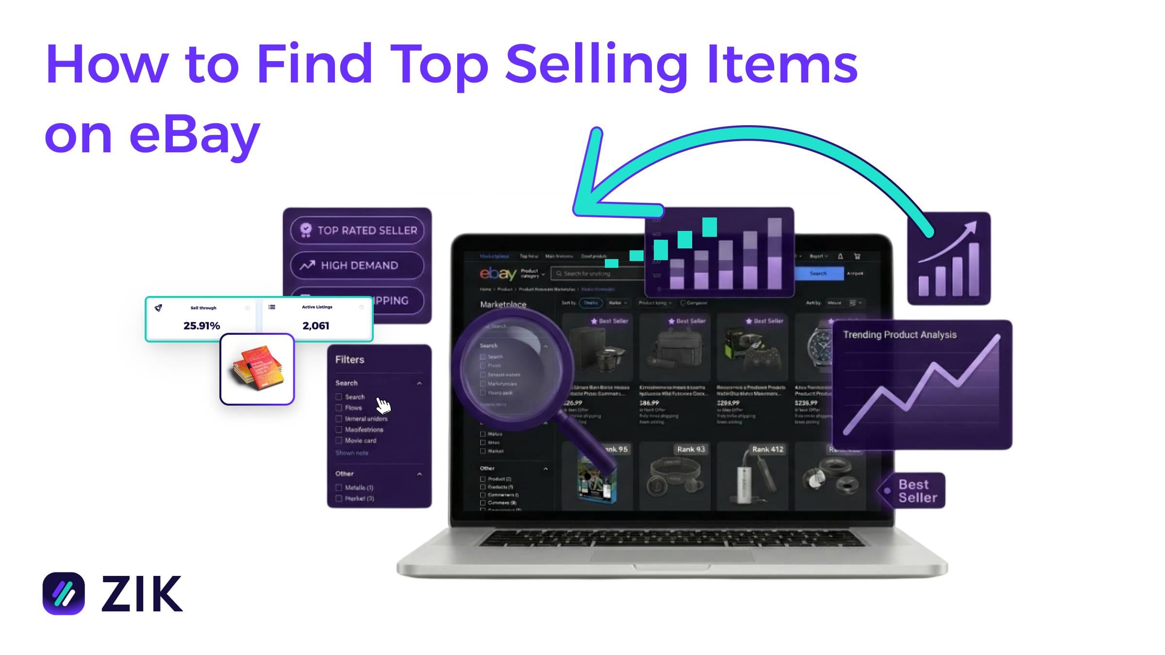 how to find top selling items on ebay
