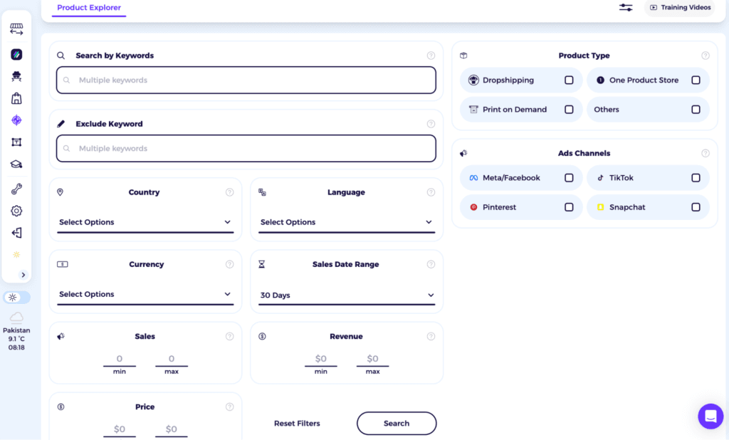 how to find winning dropshipping product via zik_s shopify product explorer