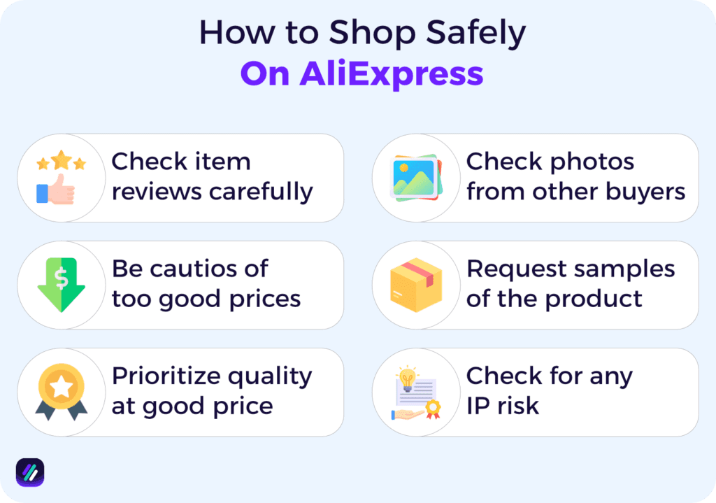 how to shop safely on AliExpress based on eBay research