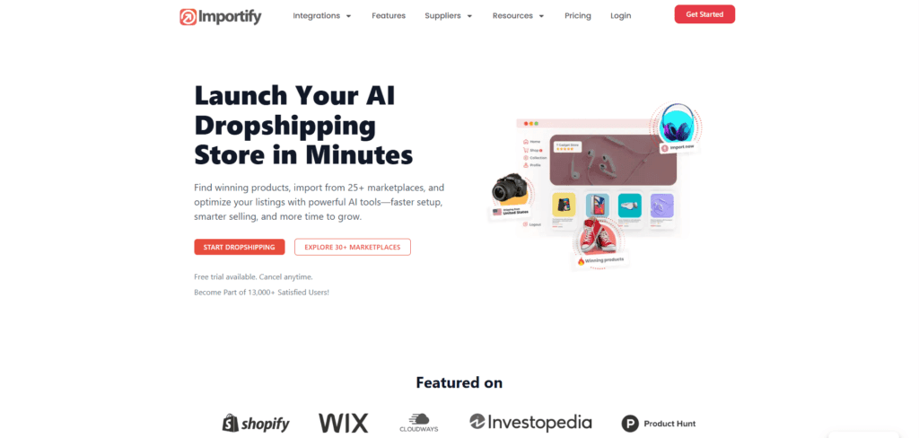 importify is one of the oberlo alternatives