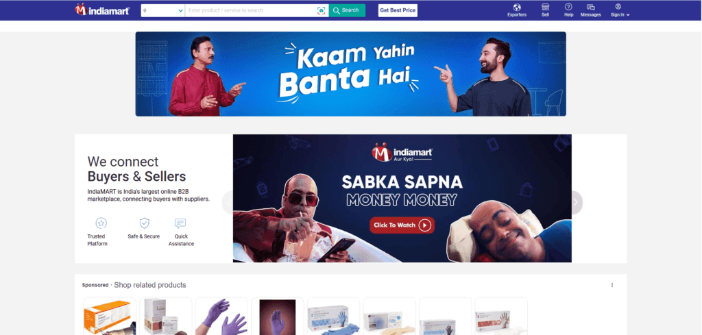 indiamart is one of the indian dropshipping suppliers