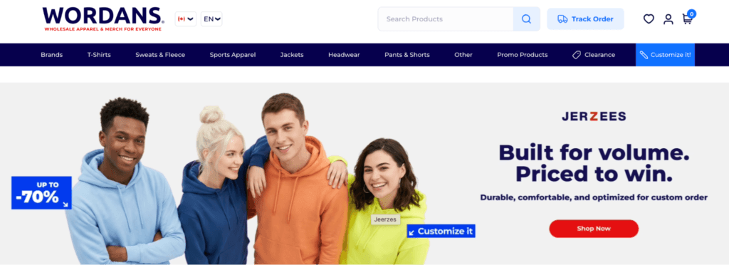 local dropshipping suppliers canad Wordans