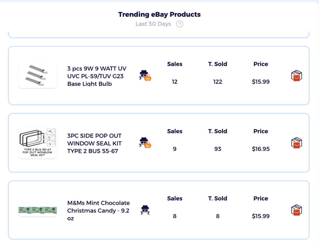 market insights dashboard trending ebay products that you capitalize on selling as top selling items on ebay