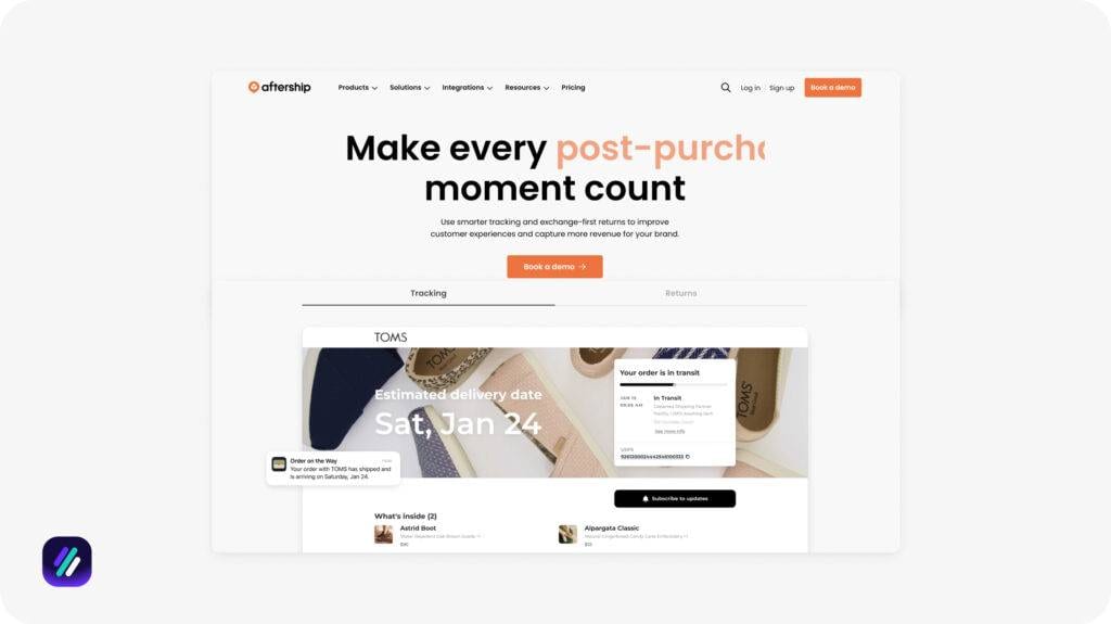 one of the best dropshipping software for returns and shipping is AfterShip