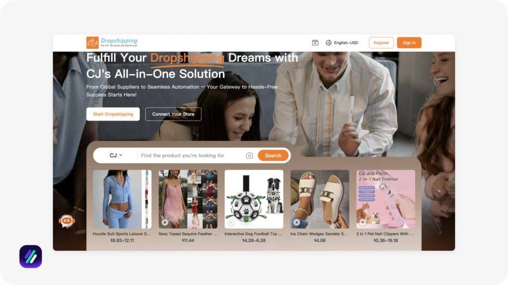 one of the best dropshipping software for supplier and product sourcing is CJ Dropshipping
