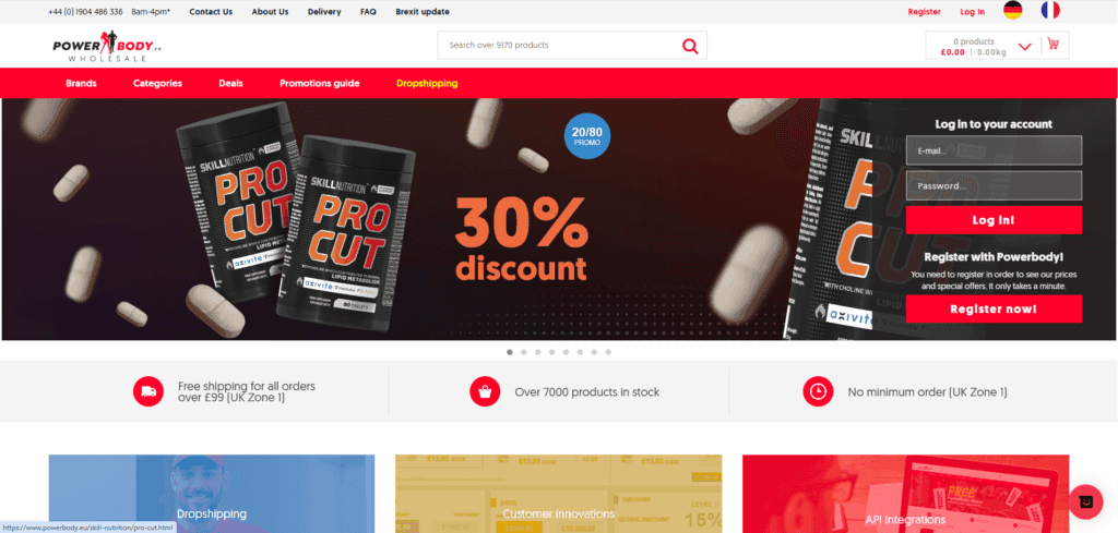 powerbody.eu is one of the european dropshipping suppliers