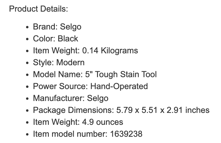 review product details of the competitor on how complete they are