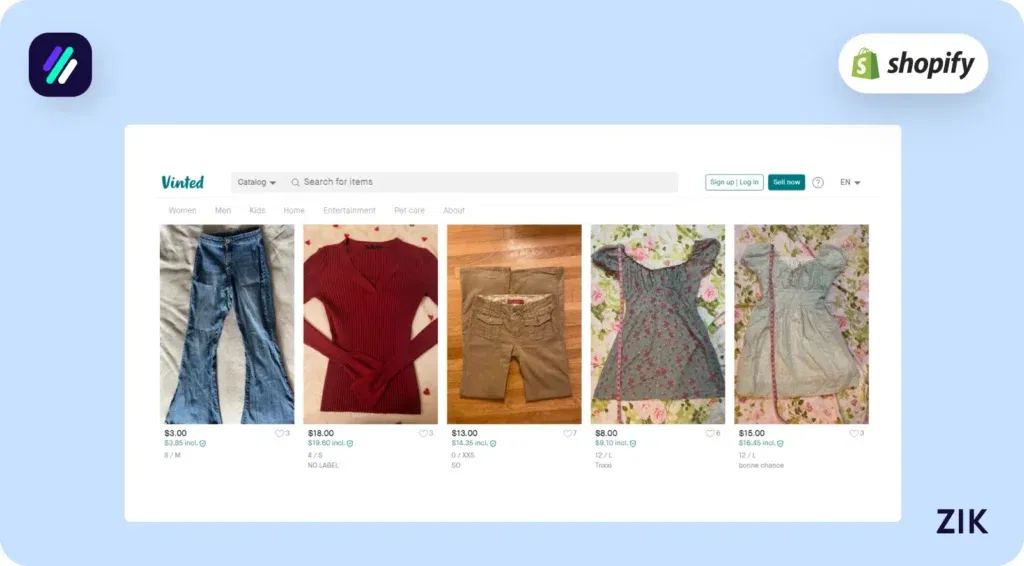 source used clothing for your Shopify