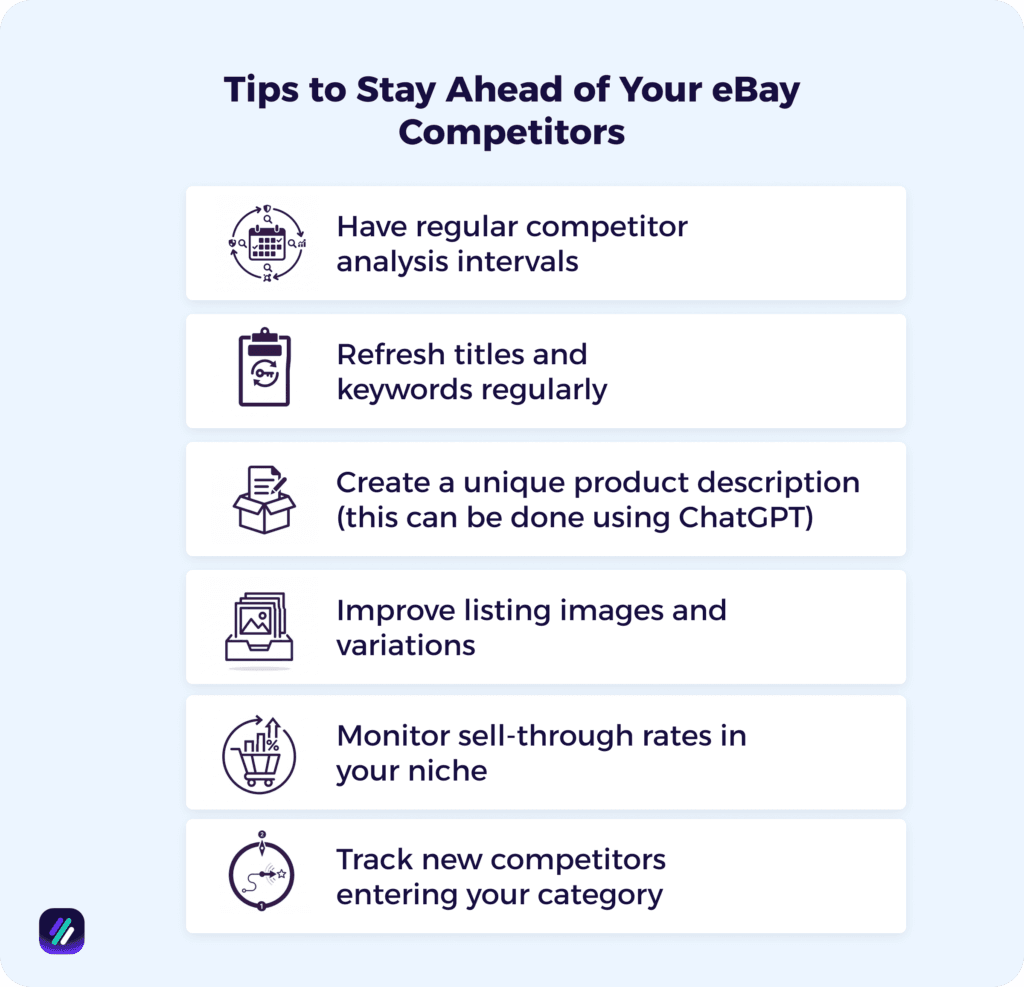 tips to stay ahead of your ebay competitors