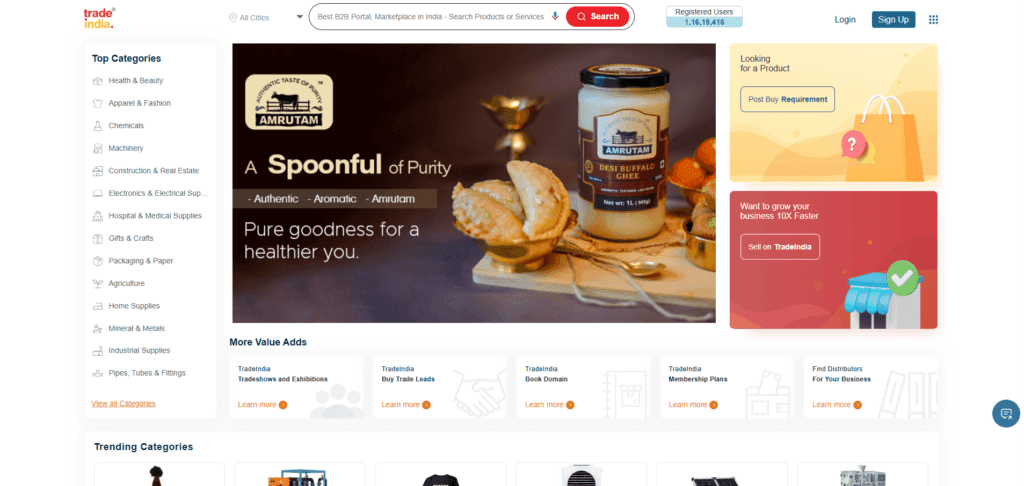 tradeindia is one of the indian dropshipping suppliers