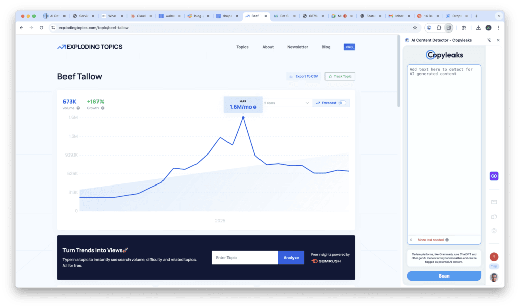 trend forecasting with exploding topics