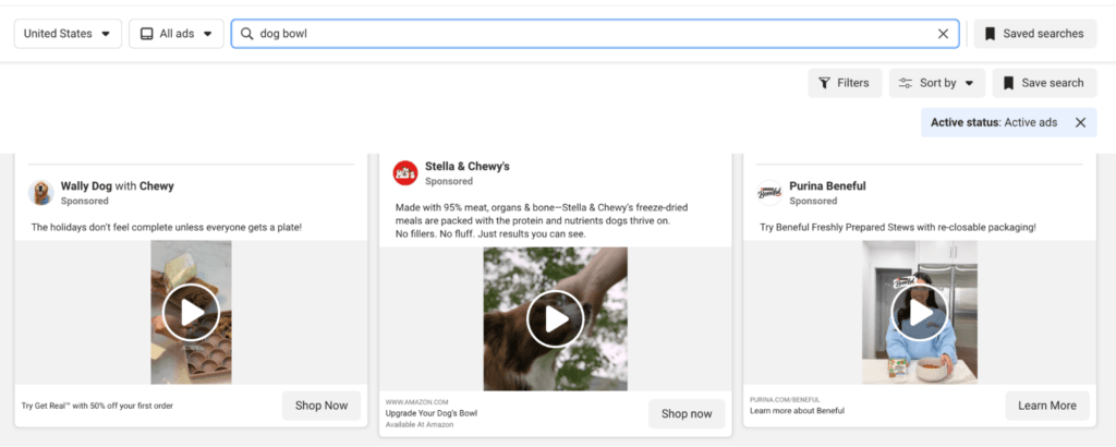 use meta ads to find promoted products and research dropshipping niches