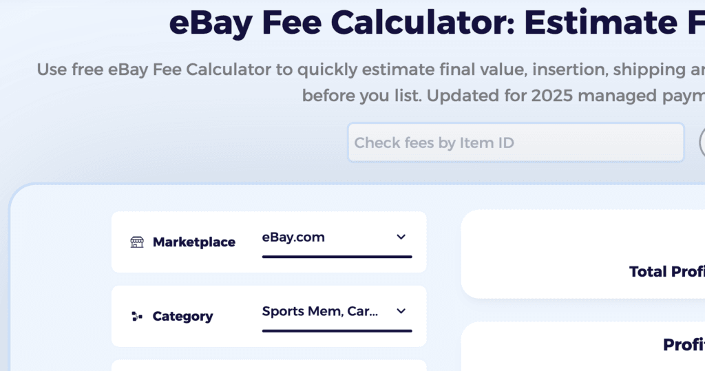 zik analytics ebay fee calculator