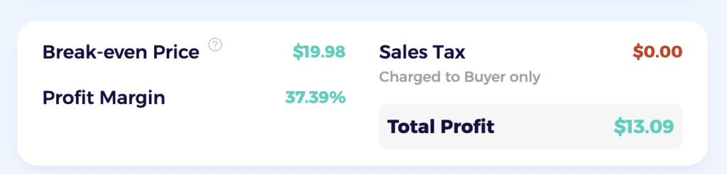 zik analytics ebay fee calculator profit