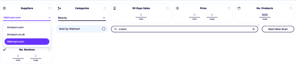 zik analytics turbo scanner dashboard selecting walmart