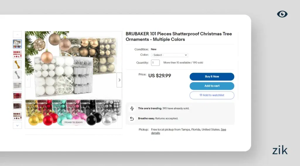 Holiday Ornaments eBay