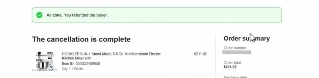 How to deal with eBay order cancellations