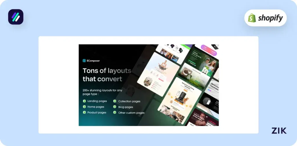 Shopify Page Builder Apps Ecomposer