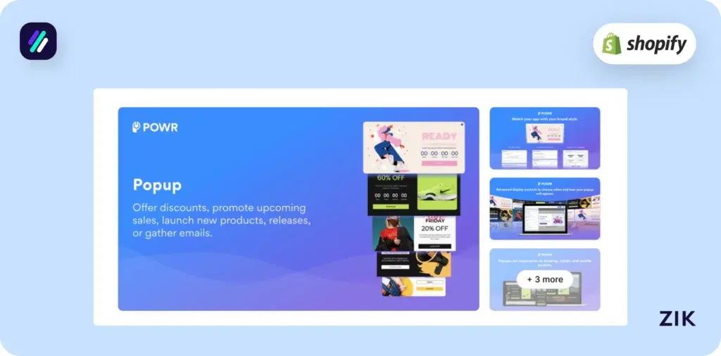 Shopify Pop-Up Apps POWR email popup