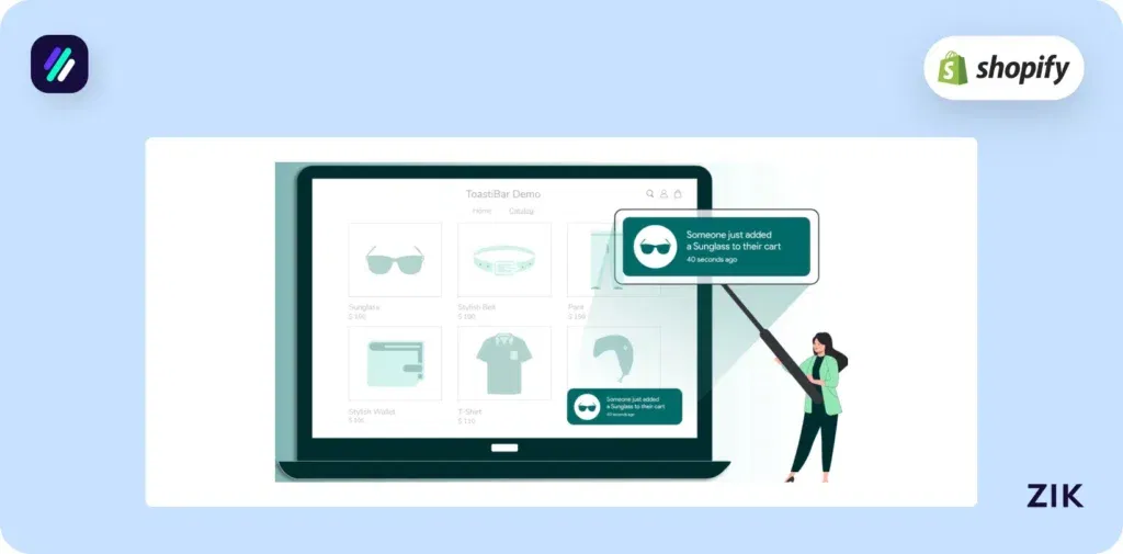 Shopify Pop-Up Apps toastibar