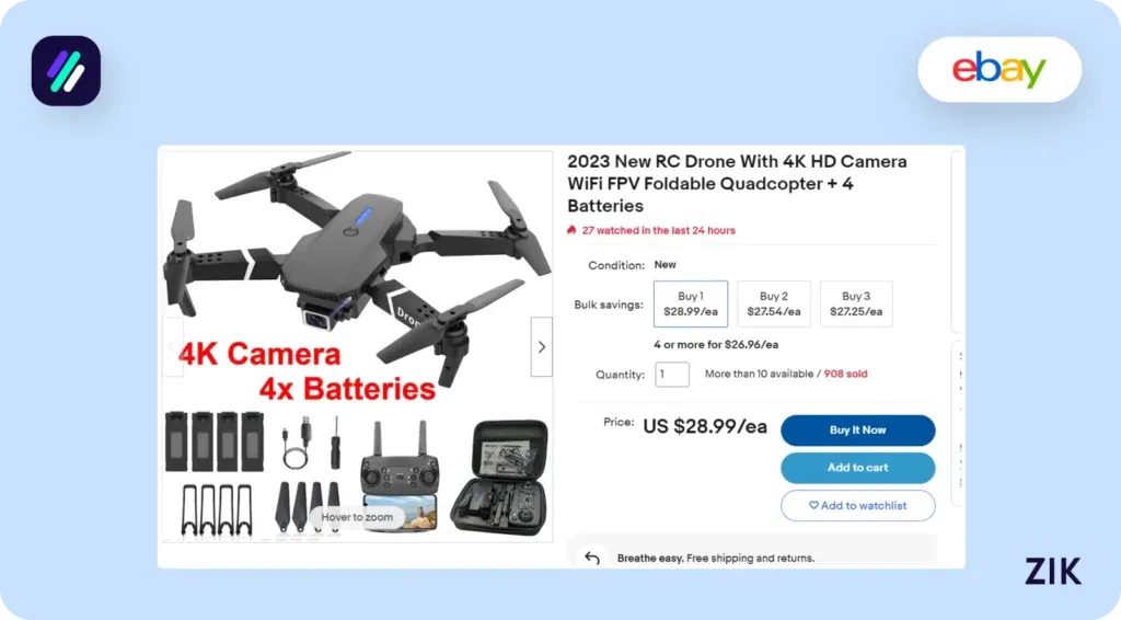 drone product sample eBay